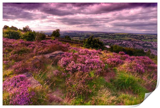 Otley Chevin Print by Alison Chambers
