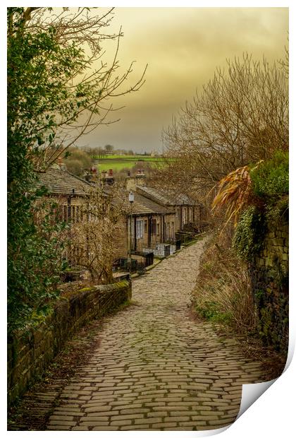 Rustic Charm of Golcar Print by Alison Chambers