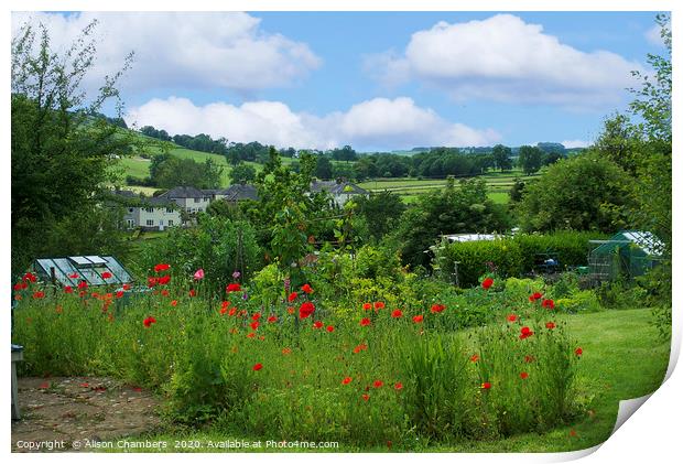 Beautiful Youlgreave Print by Alison Chambers