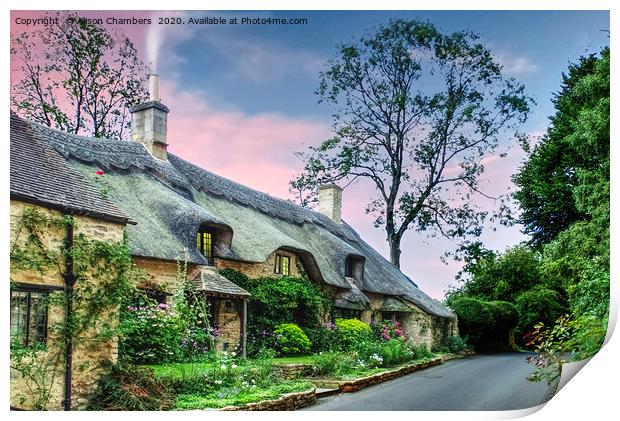 Sleepy Dawn at Broad Campden Print by Alison Chambers