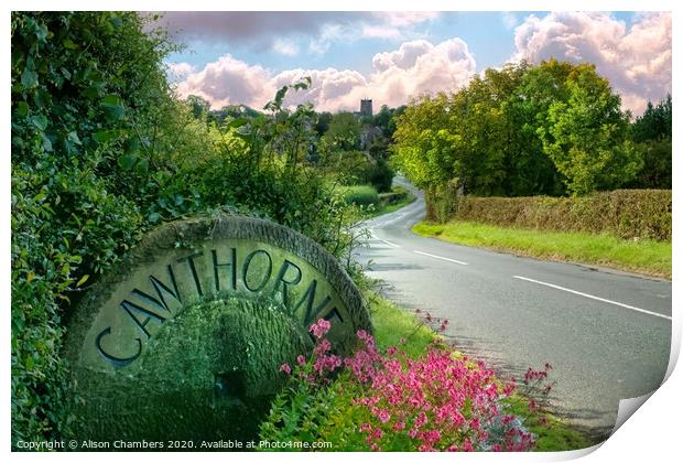 Cawthorne Print by Alison Chambers