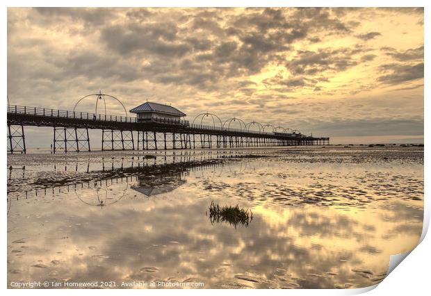Southport's Historic Grade II Listed Pier Print by Ian Homewood