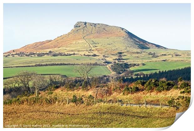 Roseberry Topping Print by David Mather