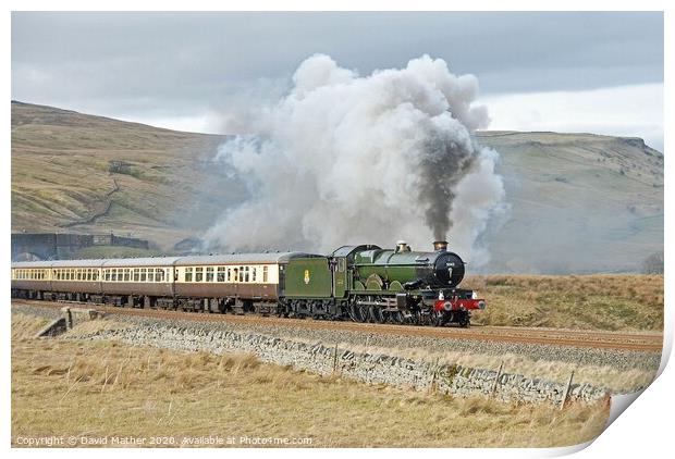 Great Western steam power Print by David Mather