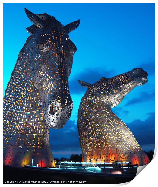 Mythical Water Kelpies Print by David Mather