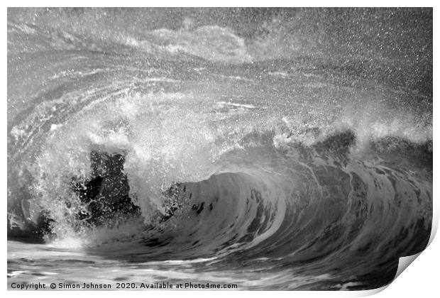 BREAKING WAVE Print by Simon Johnson