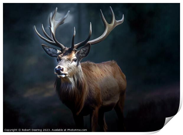 King of the Forest Print by Robert Deering