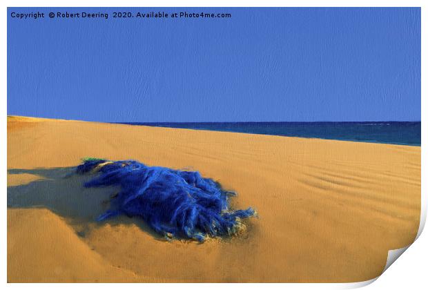 Discarded Fishing Net Dungeness Beach Print by Robert Deering