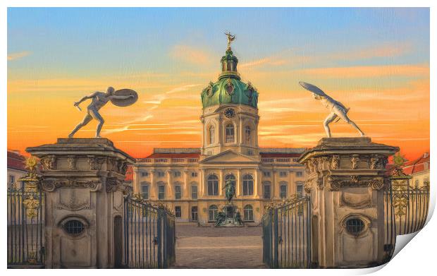 Charlottenburg Palace Berlin, Print by Robert Deering