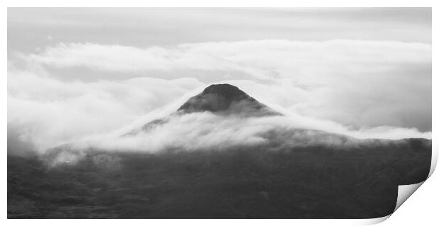 Dawn Clouds over Yr Aran Print by Liam Neon