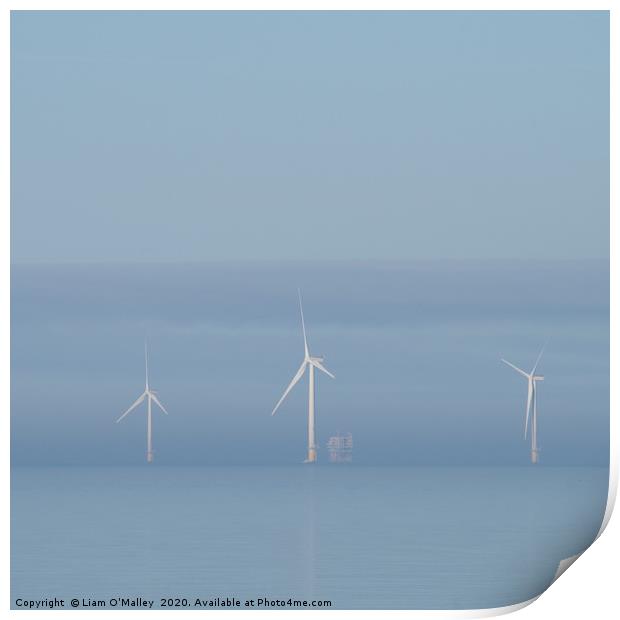 Wind Power in the Dee Print by Liam Neon