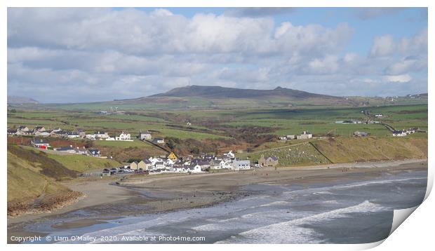 Aberdaron By The Sea, Llyn Peninsula, Wales Print by Liam Neon