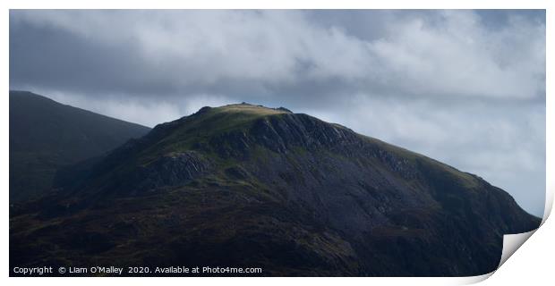 Sunlight on Moel Lefn Print by Liam Neon