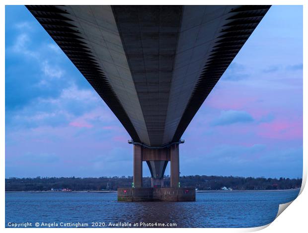 Beneath the Bridge Print by Angela Cottingham