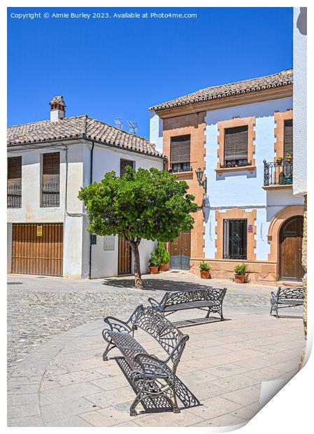 Spanish square  Print by Aimie Burley