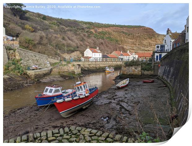 Staithes, North Yorkshire Print by Aimie Burley
