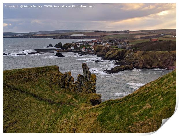 St Abbs Village Print by Aimie Burley