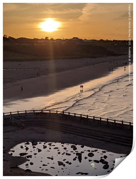 Tynemouth Sunset  Print by Aimie Burley