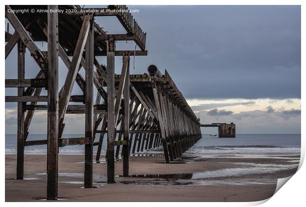 Steetley  Pier Print by Aimie Burley