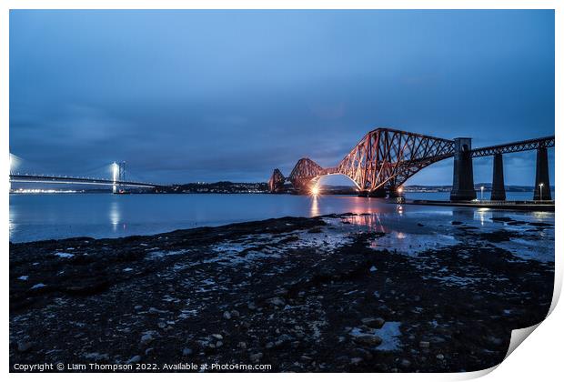 Forth rail bridge Print by Liam Thompson