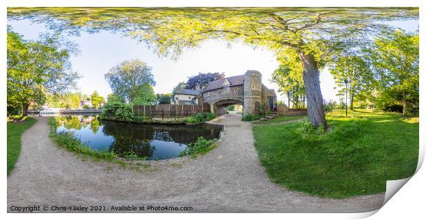 360 degree panorama of Pulls Ferry on the River We Print by Chris Yaxley