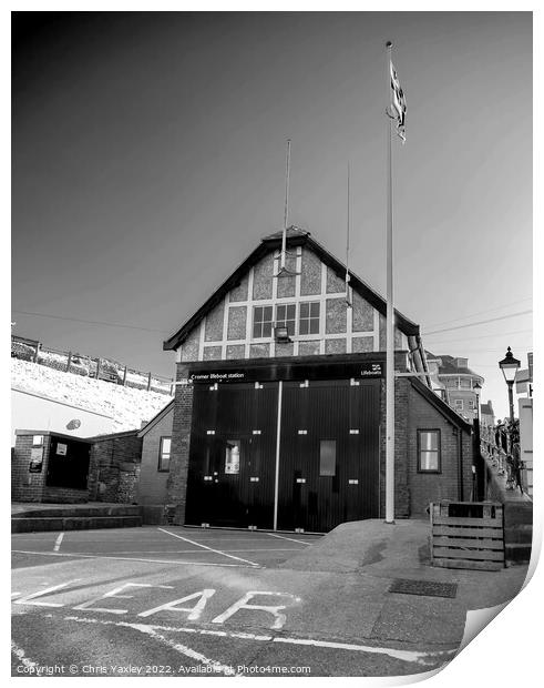 The old RNLI lifeboat station, Cromer Print by Chris Yaxley
