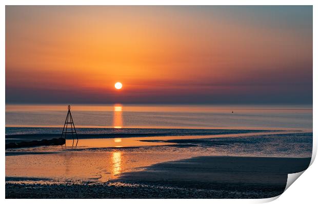 Coastal Sunset Print by Chris Yaxley