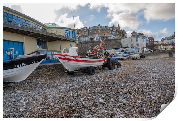 Cromer Seafront Print by Chris Yaxley