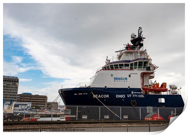 Aberdeen Port Print by Chris Yaxley