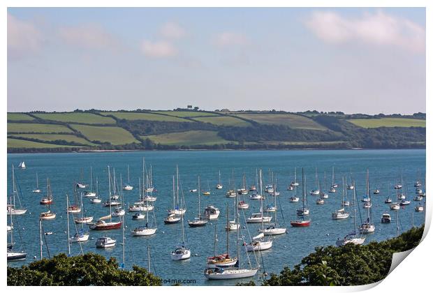 View over the Camel Estuary, Cornwall Print by Chris Yaxley