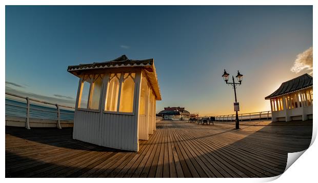 Fisheye view captured on the wooden boardwalk of C Print by Chris Yaxley