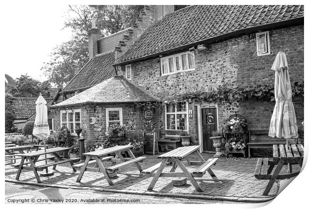 The Adam & Eve pub, Bishopgate, Norwich Print by Chris Yaxley