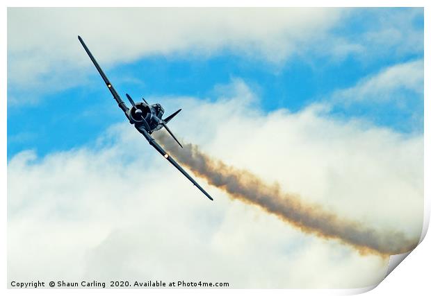 American Fighter At Cressbrook Air Show  Print by Shaun Carling