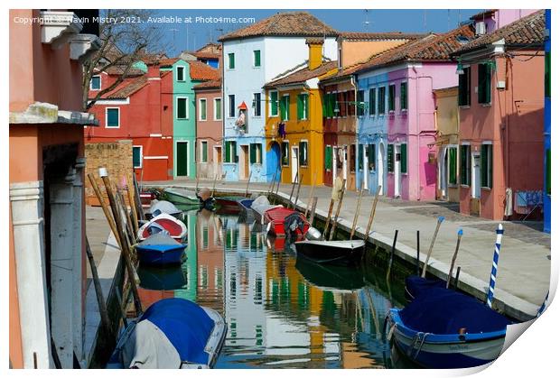 Burano, Venice Lagoon, Italy   Print by Navin Mistry