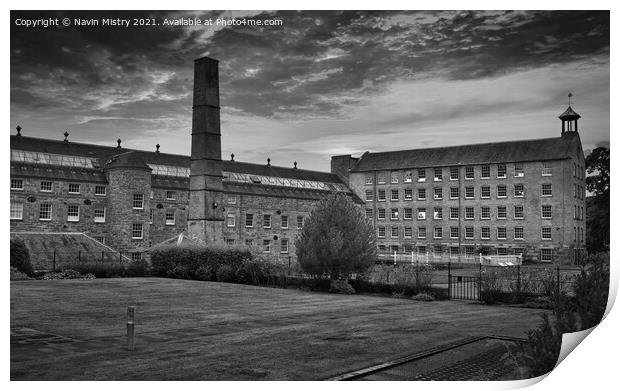 Stanley Mills, Perthshire  Print by Navin Mistry