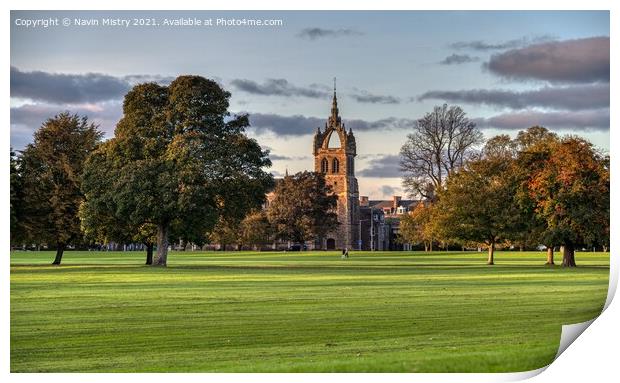 St Leonard's-in-the-Fields, South Inch Perth, Scotland  Print by Navin Mistry