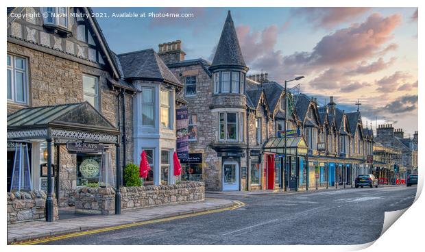 Pitlochry, Perthshire Print by Navin Mistry