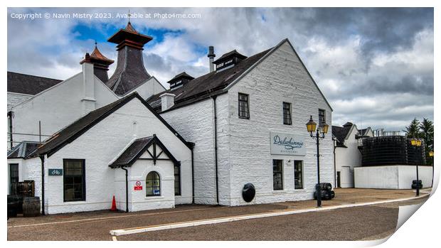 The Dalwhinnie Distillery, Highlands Print by Navin Mistry