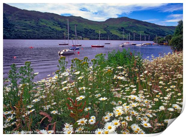 Loch Earn near Crieff, Scotland Print by Navin Mistry