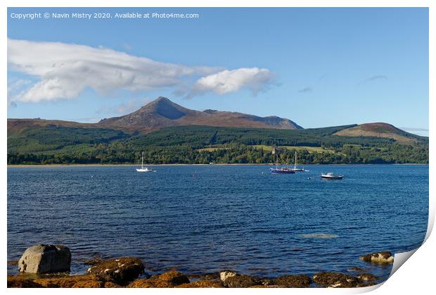 Brodick Bay, Isle of Arran  Print by Navin Mistry