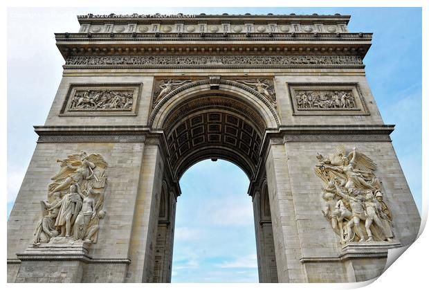 Arc de Triomphe, Paris Print by Navin Mistry
