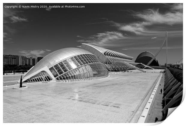 The City of Arts and Sciences, Valencia, Spain    Print by Navin Mistry