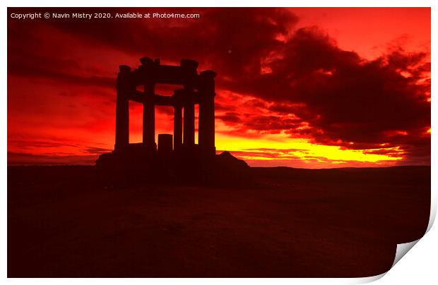 Stonehaven War Memorial, Aberdeenshire Print by Navin Mistry