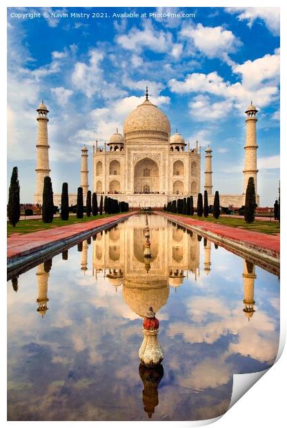 Taj Mahal, Agra India Print by Navin Mistry