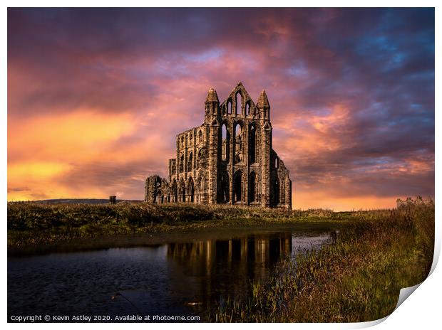 Whitby 'Mysteries Of The Abbey' Print by KJArt 