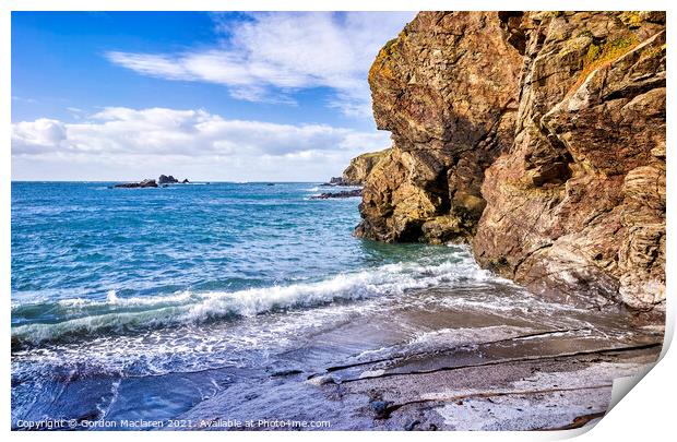 Cornish Coast, Lizard Peninsula Print by Gordon Maclaren