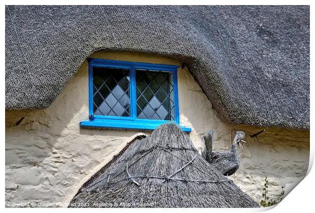 Thatched Cottage in Porlock Weir, Somerset Print by Gordon Maclaren