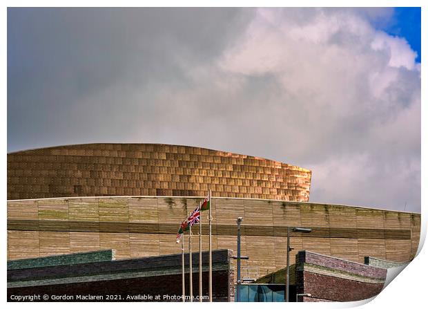 Wales Millennium Centre, Cardiff Bay Print by Gordon Maclaren