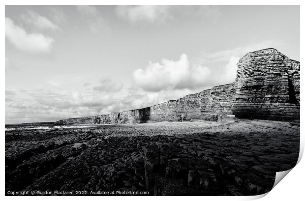 Nash Point and the Glamorgan Heritage Coast Print by Gordon Maclaren