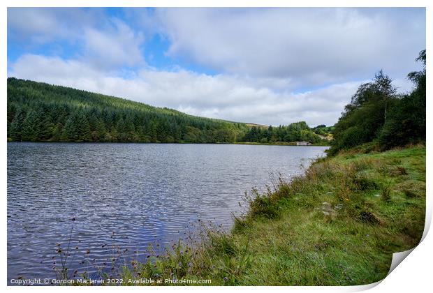Cantref Reservoir in the beautiful Brecon Beacons Print by Gordon Maclaren
